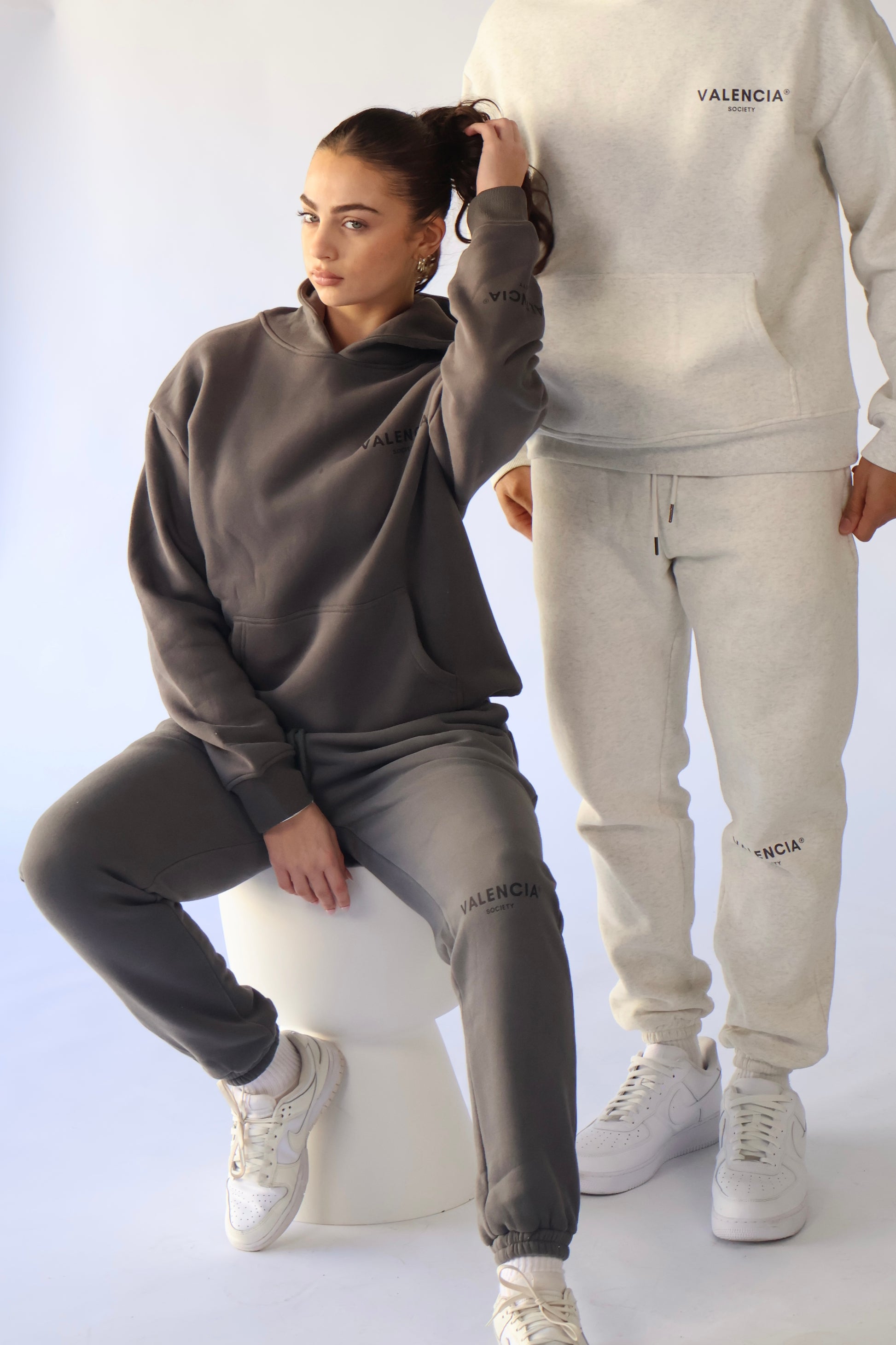 ALEX | Unisex fleece hoodie - SHADOW