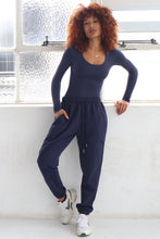 Load image into Gallery viewer, BROOKLYN | Oversized French Terry Joggers - Navy
