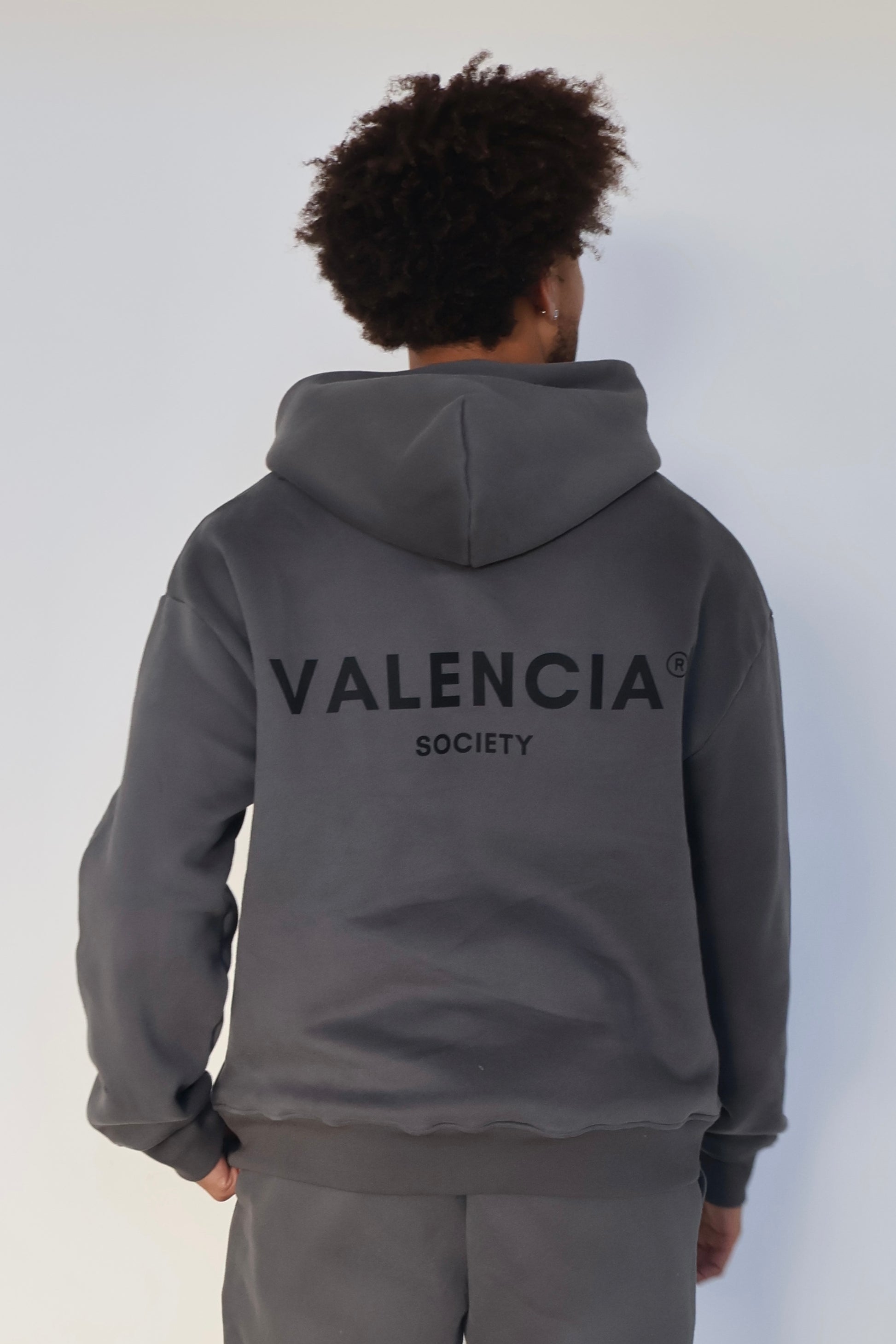 ALEX | Unisex fleece hoodie - SHADOW