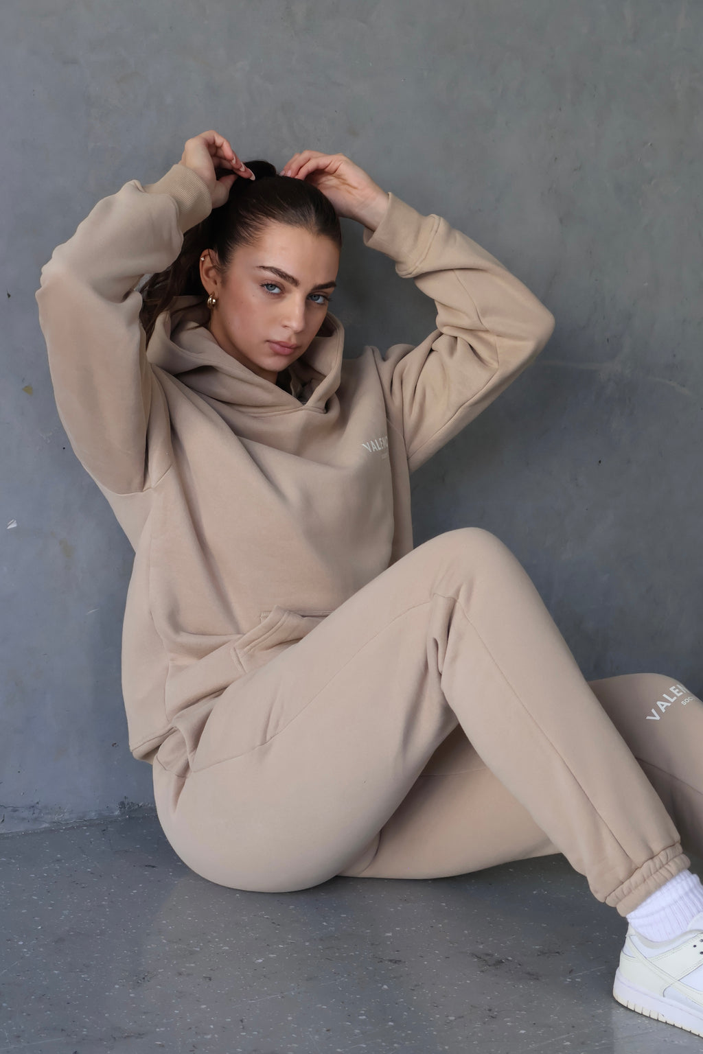 ALEX | Unisex fleece hoodie - SAND