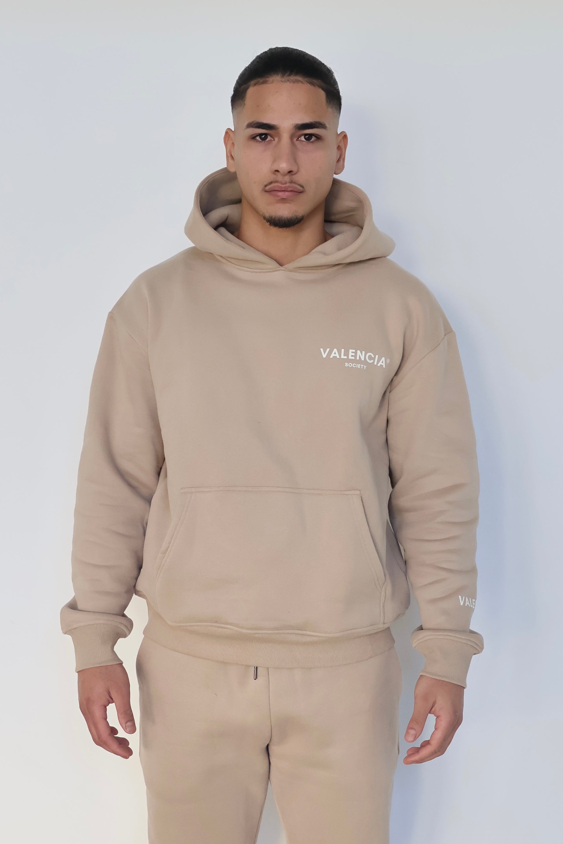 ALEX | Unisex fleece hoodie - SAND