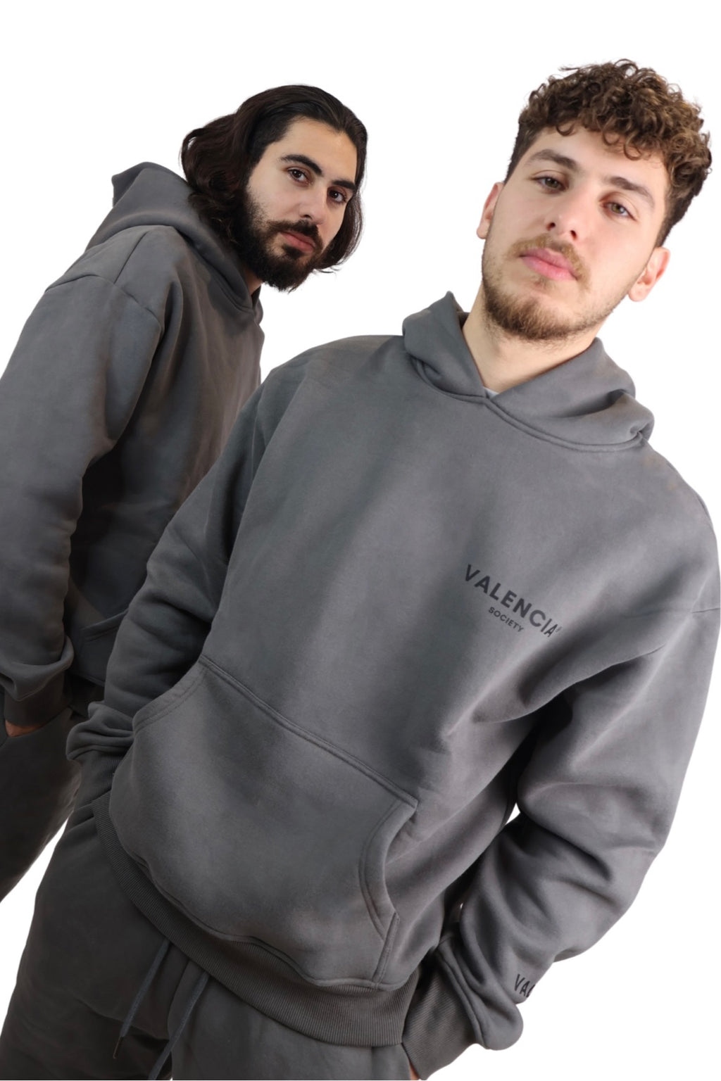 ALEX | Unisex fleece hoodie - SHADOW