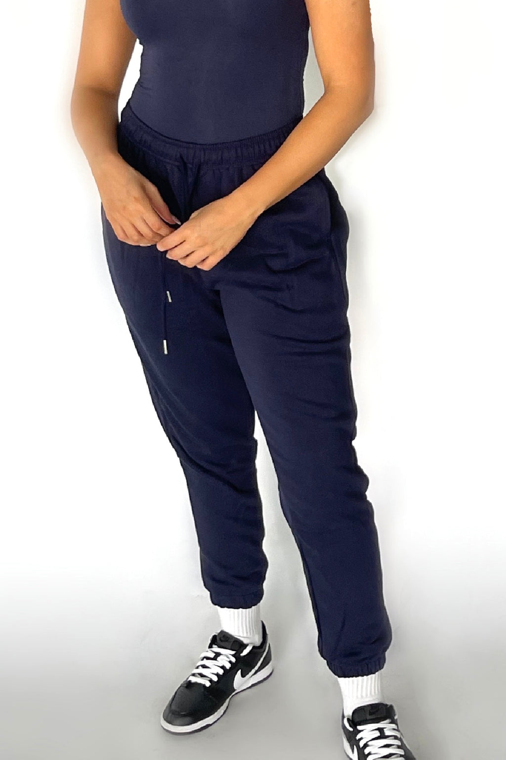 BROOKLYN | Oversized French Terry Joggers - Navy