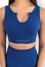 Load image into Gallery viewer, ELECTRIC Ribbed V Neck Crop
