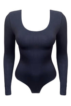 Load image into Gallery viewer, ZARA | Scoop neck long sleeve bodysuit - Navy
