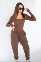 Load image into Gallery viewer, BROOKLYN | Oversized French Terry Joggers - Chocolate
