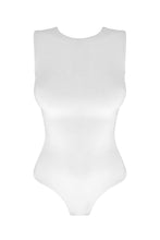 Load image into Gallery viewer, GRACE | Sleeveless crew neck bodysuit - White
