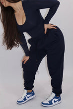 Load image into Gallery viewer, BROOKLYN | Oversized French Terry Joggers - Navy
