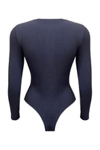 Load image into Gallery viewer, SOFIA | Long sleeve crew neck bodysuit - Navy
