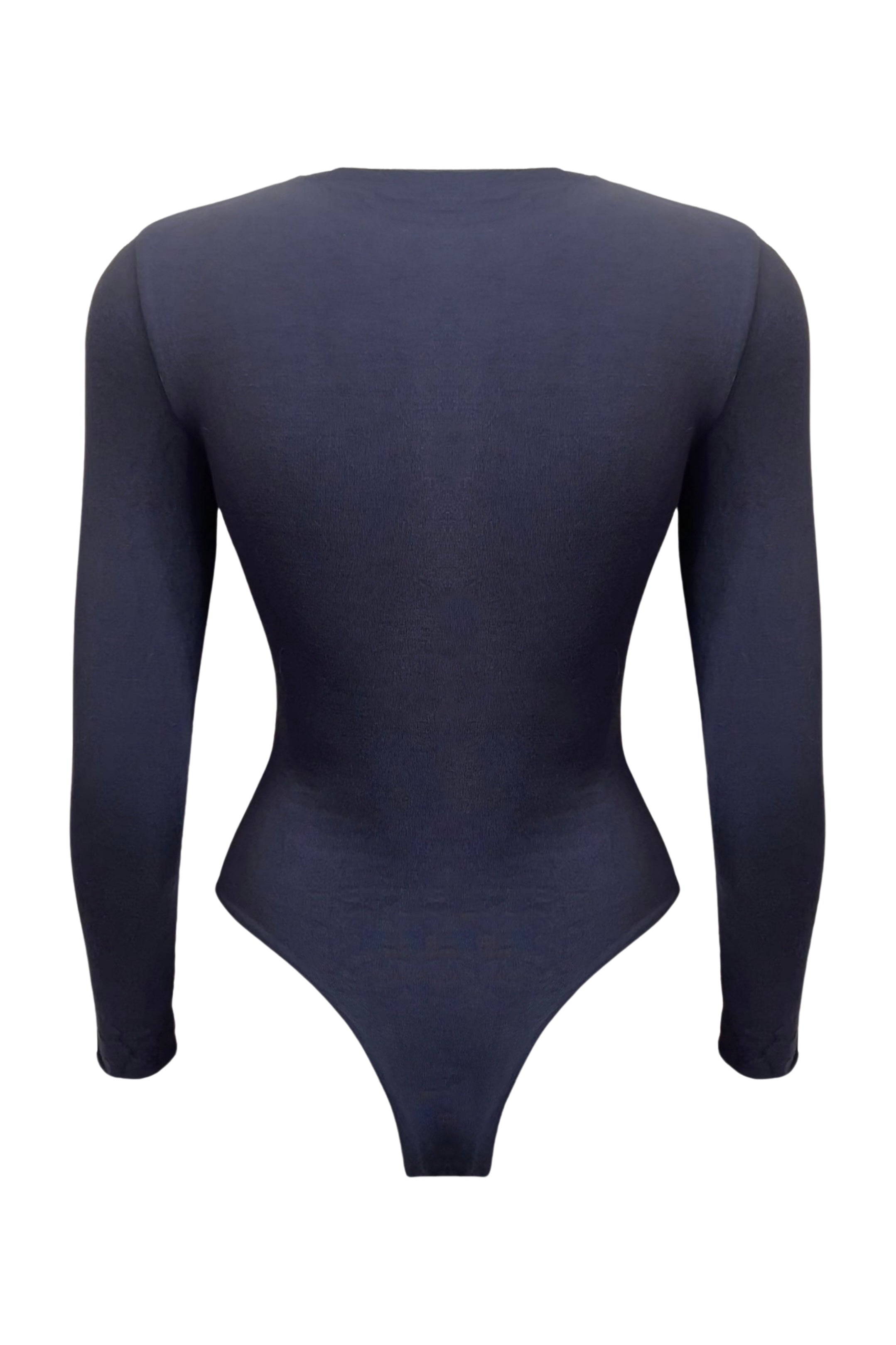 ZARA | Scoop neck long sleeve bodysuit - Navy – The Valencia