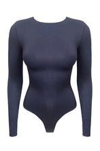 Load image into Gallery viewer, SOFIA | Long sleeve crew neck bodysuit - Navy
