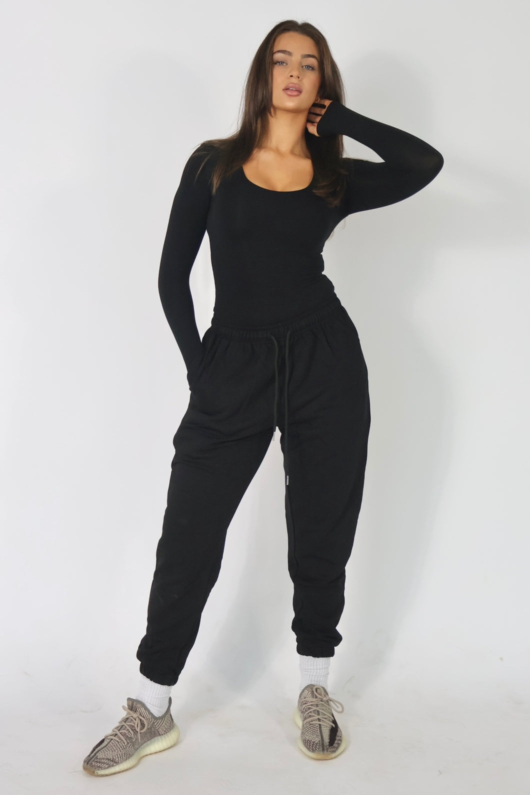 BROOKLYN | Oversized French Terry Joggers - Black