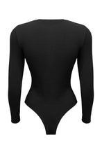 Load image into Gallery viewer, SOFIA | Long sleeve crew neck bodysuit - Black
