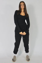 Load image into Gallery viewer, BROOKLYN | Oversized French Terry Joggers - Black
